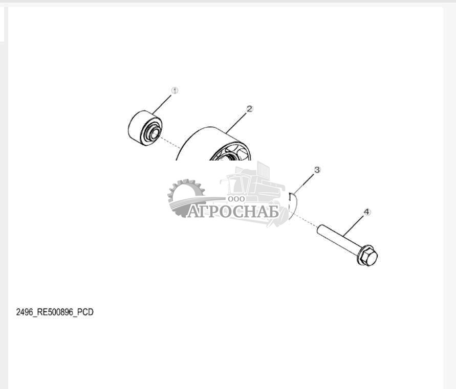 2496 Fan Idler Pulley 
